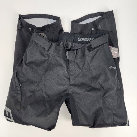 New Fox Switch Silvah Womens Jrs 13/14 MX Moto Riding Pants Convertible Zip Legs - Picture 3 of 16